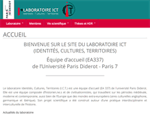 Tablet Screenshot of ict.univ-paris-diderot.fr