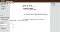 Desktop Screenshot of languesase.linguist.univ-paris-diderot.fr