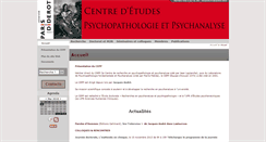 Desktop Screenshot of cepp.shc.univ-paris-diderot.fr