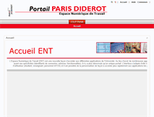 Tablet Screenshot of portail.univ-paris-diderot.fr