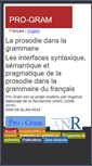 Mobile Screenshot of pro-gram.linguist.univ-paris-diderot.fr