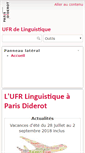 Mobile Screenshot of linguist.univ-paris-diderot.fr