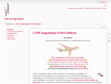 Tablet Screenshot of linguist.univ-paris-diderot.fr