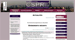 Desktop Screenshot of csprp.univ-paris-diderot.fr