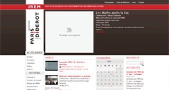 Desktop Screenshot of irem.univ-paris-diderot.fr