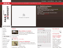 Tablet Screenshot of irem.univ-paris-diderot.fr