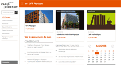 Desktop Screenshot of physique.univ-paris-diderot.fr