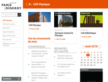 Tablet Screenshot of physique.univ-paris-diderot.fr