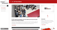 Desktop Screenshot of iut.univ-paris-diderot.fr